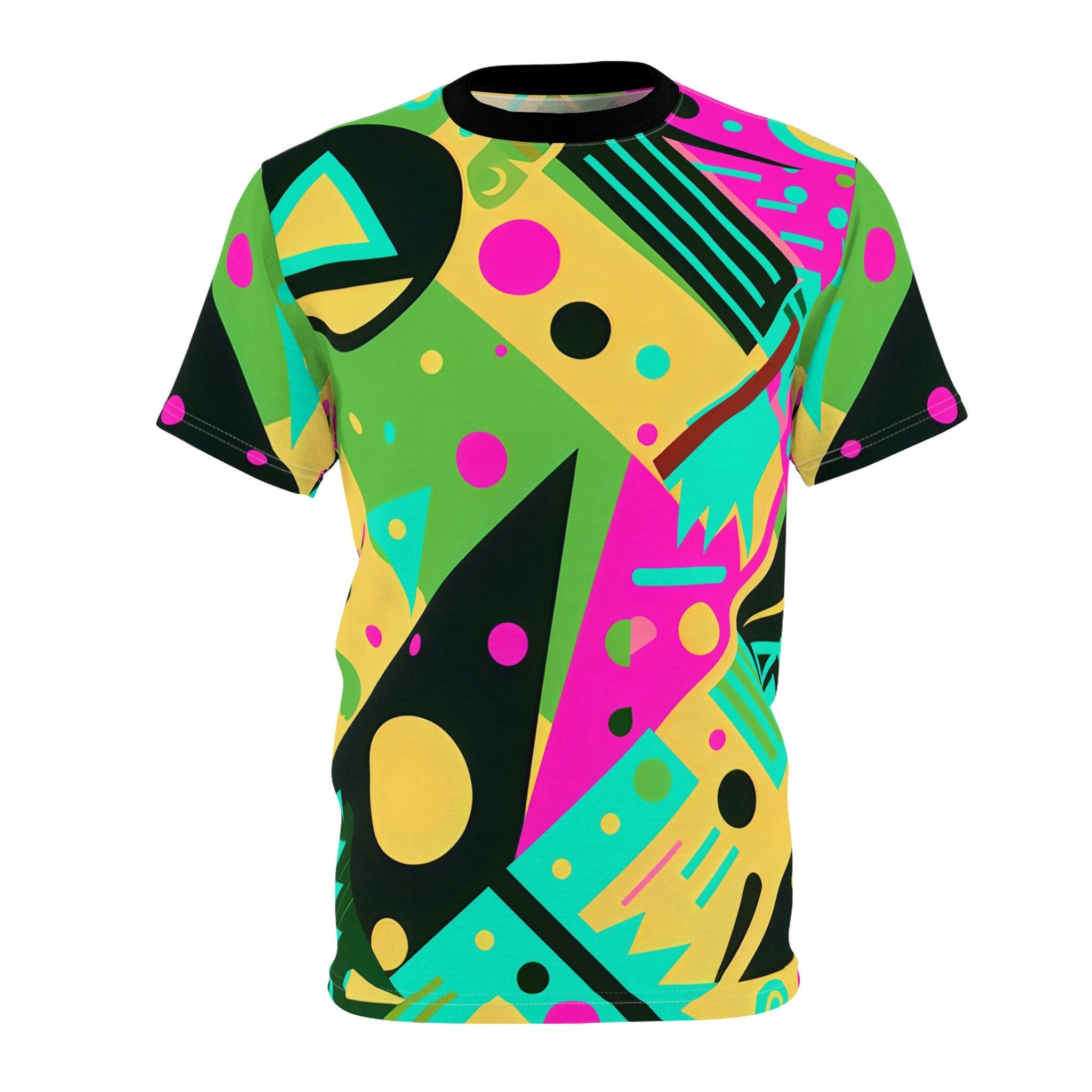 Retro 80s Abstract T-shirt: Colorful Funky Pattern Tee - Etsy