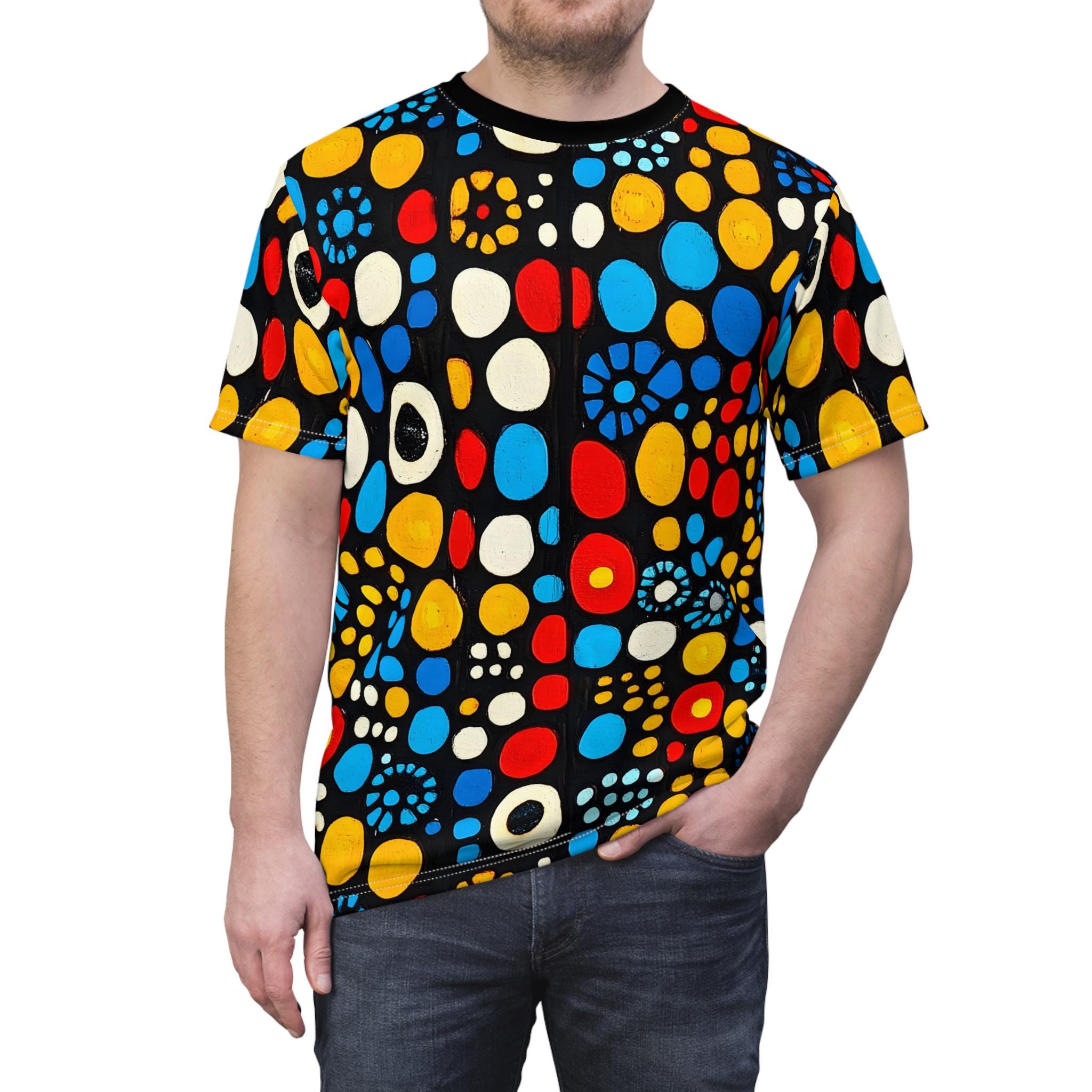 Colorful African Dot Pattern Unisex T-shirt: Party Events Tee - Etsy