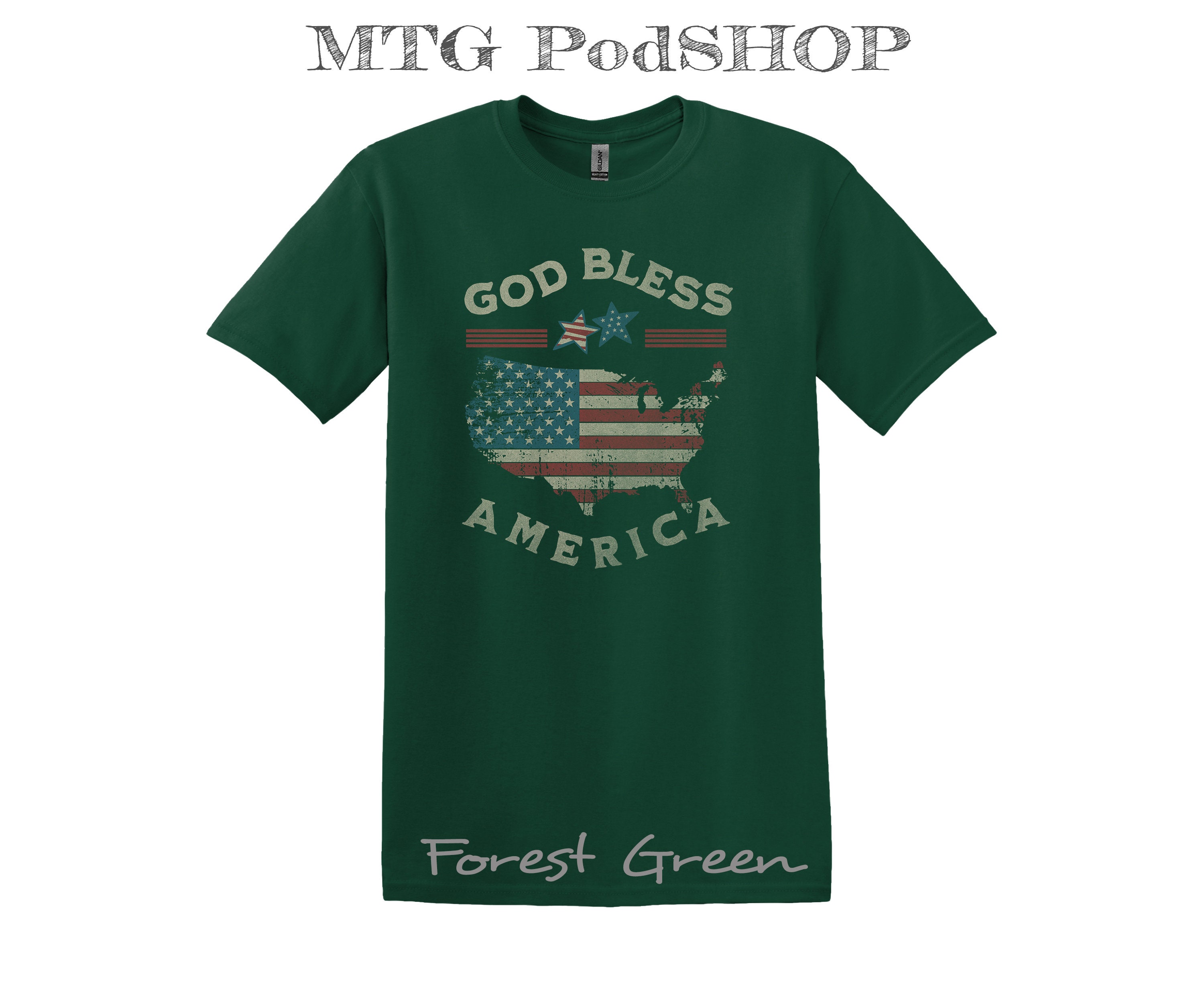 Distressed God Bless America T-shirt: Retro USA Flag Tee - Etsy