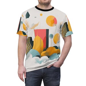 Abstract Pop-Art Unisex T-Shirt: Colorful Graphic Tee