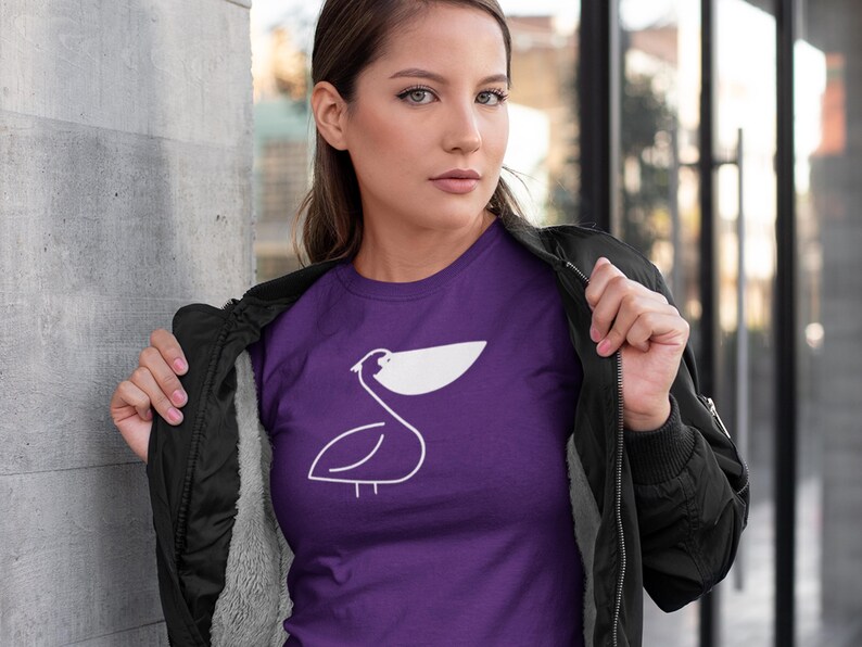 Cute Pelican Graphic Unisex Tee