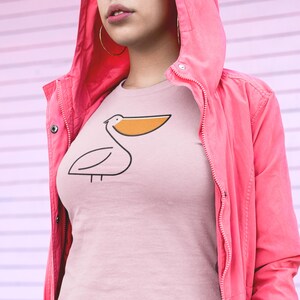 Cute Pelican Graphic Unisex Tee