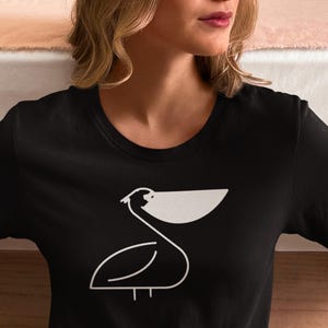 Cute Pelican Graphic Unisex Tee