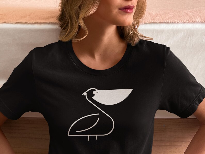 Cute Pelican Graphic Unisex Tee