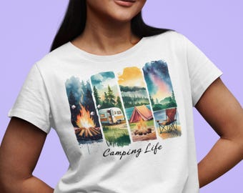 Camping Life Unisex Tee: Outdoor Adventure Shirt