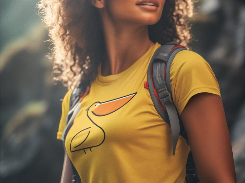 Cute Pelican Graphic Unisex Tee