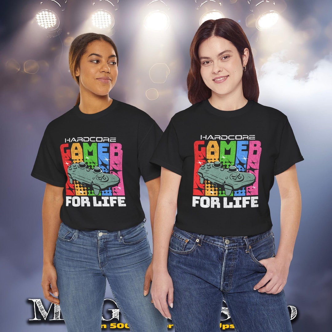 Hardcore Gamer for Life Tee - Heavy Cotton Unisex T-shirt - Etsy