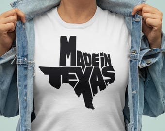 Made in Texas Unisex Cotton Tee: Southern Pride Shirt