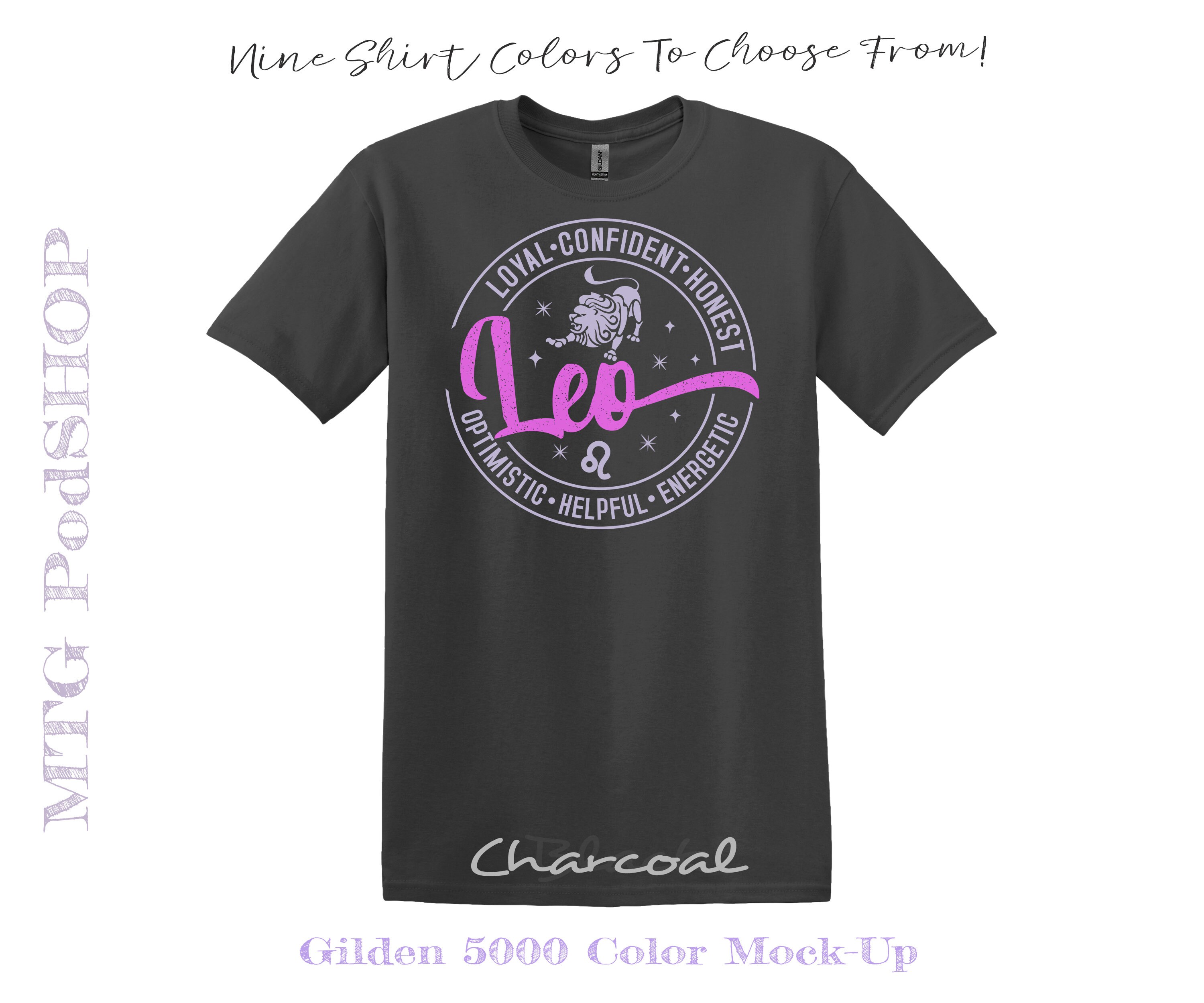Leo Zodiac Sign T-shirt: Gildan Cotton Astrological Tee - Etsy