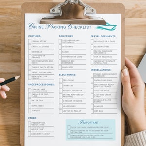 Cruise Packing Checklist