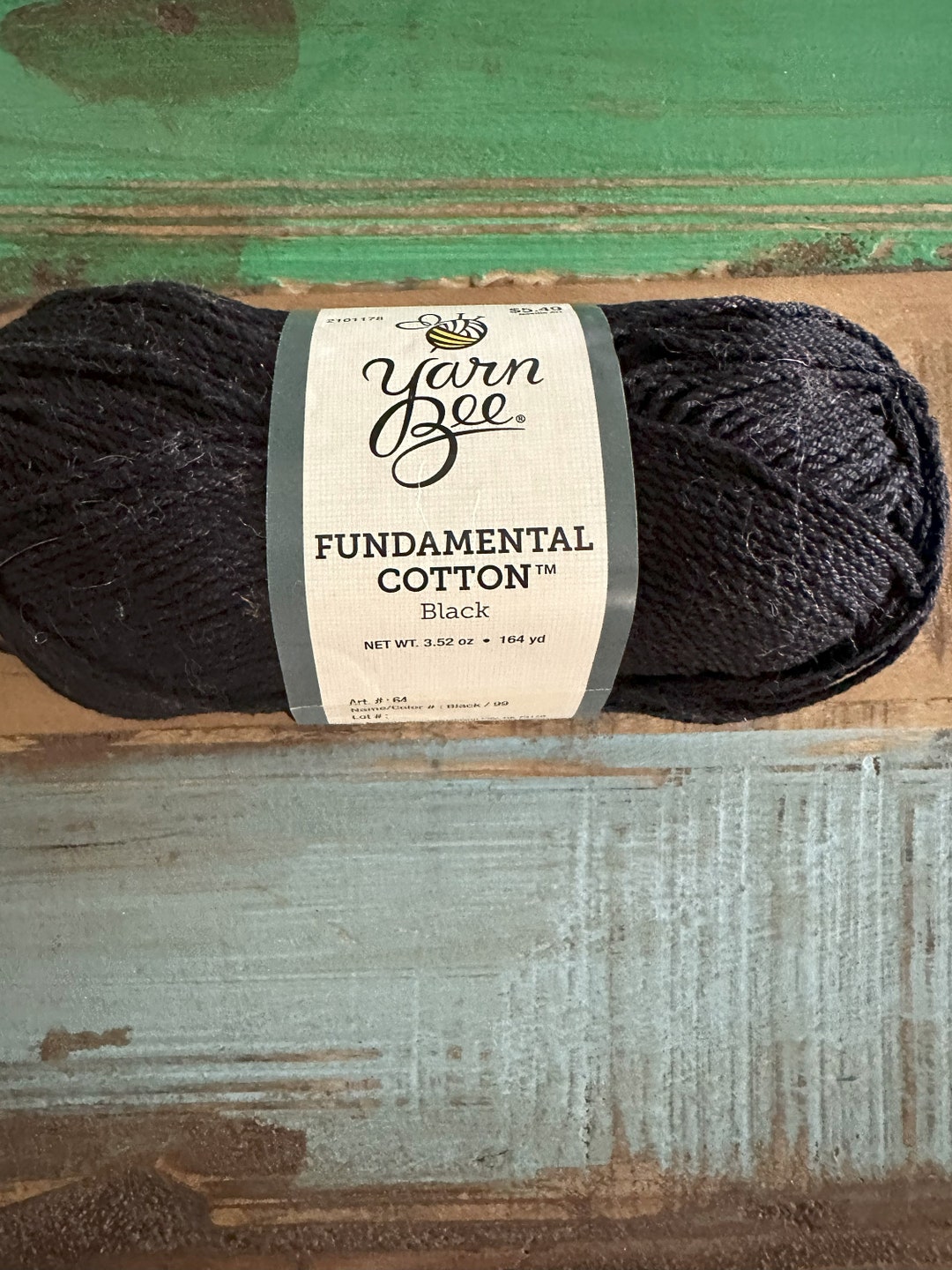Yarn Bee Fundamental Cotton in Colorway 'black' Quality Mercerized
