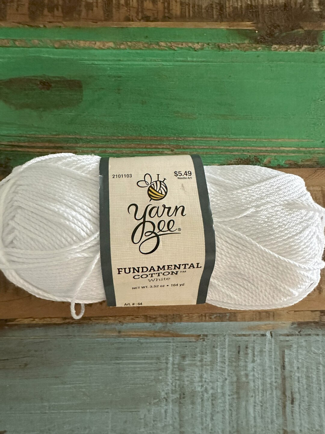 Yarn Bee Fundamental Cotton in Colorway ' White' Etsy