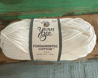  Hobby Lobby Ivory Yarn Bee Fundamental Cotton Yarn