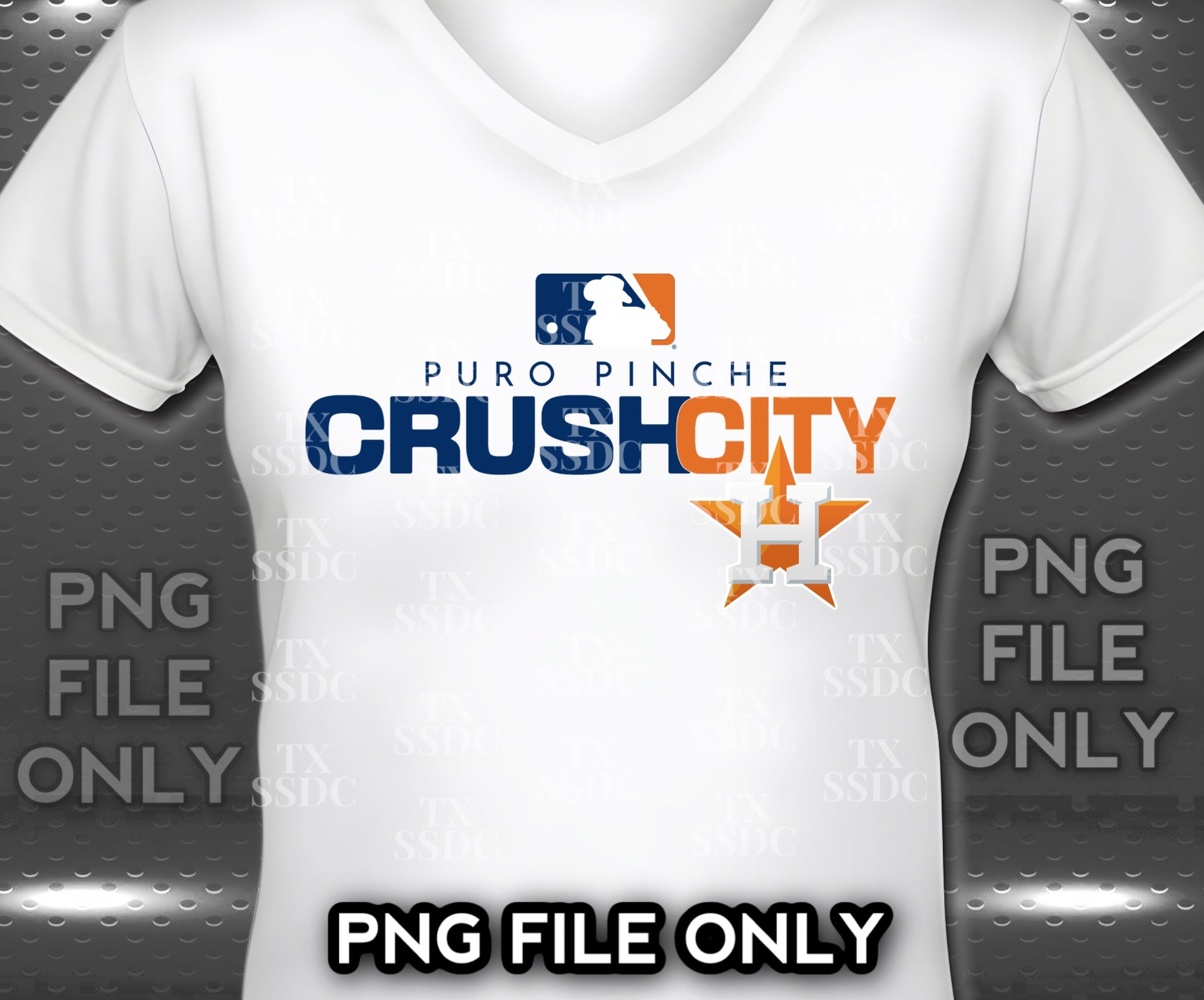 Puro Crush City Houston Baseball Astro PNG File 