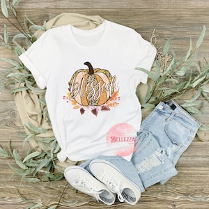 FALL BLESSED T-SHIRT, Autumn Shirt, Pumpkin Blessed Shirt