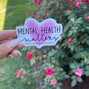 Mental Health Matters Heart Vinyl Sticker: Self Love - Etsy