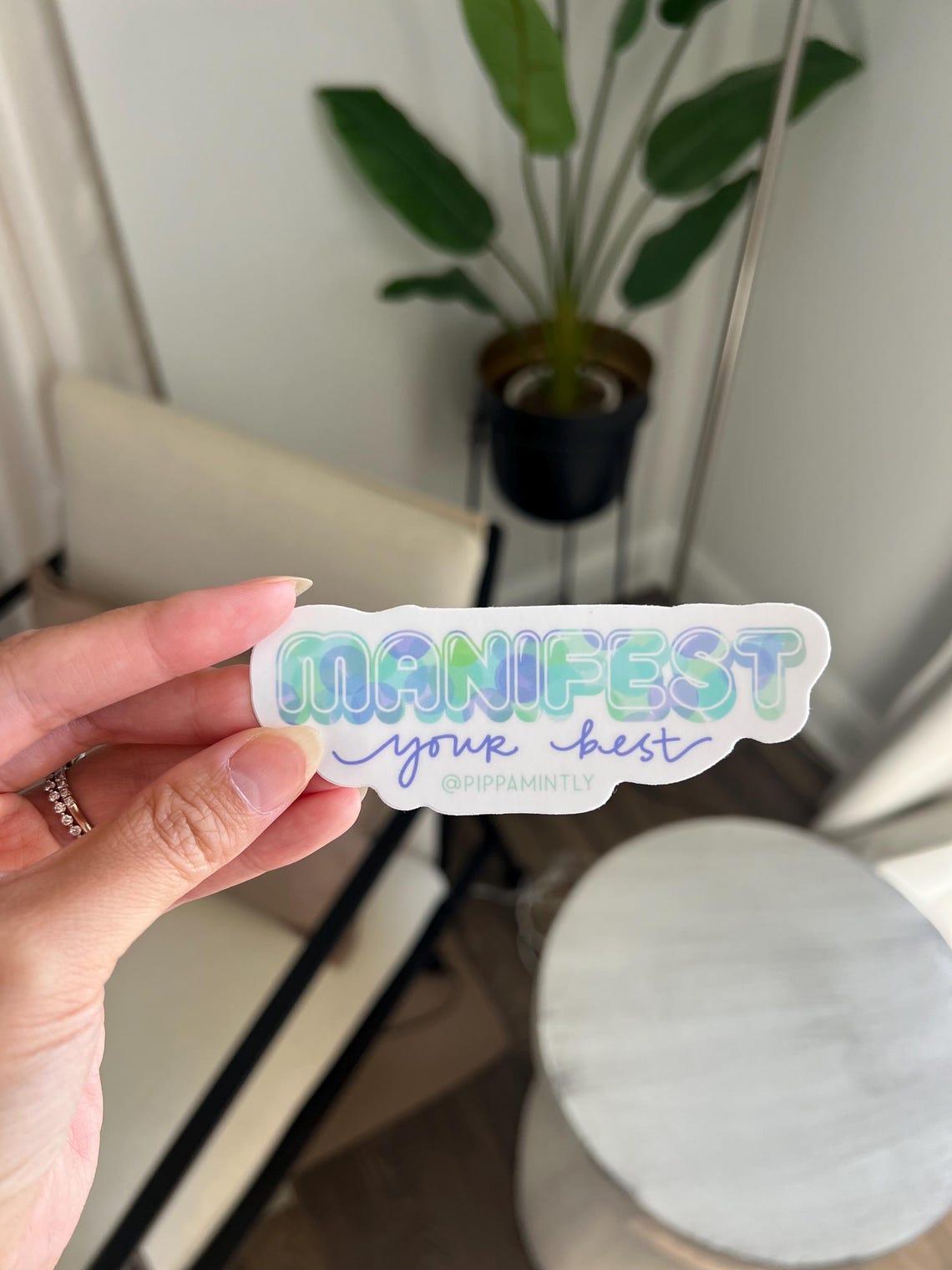 Manifest Your Best Vinyl Sticker, Cute Sticker, Positive Thinking ...