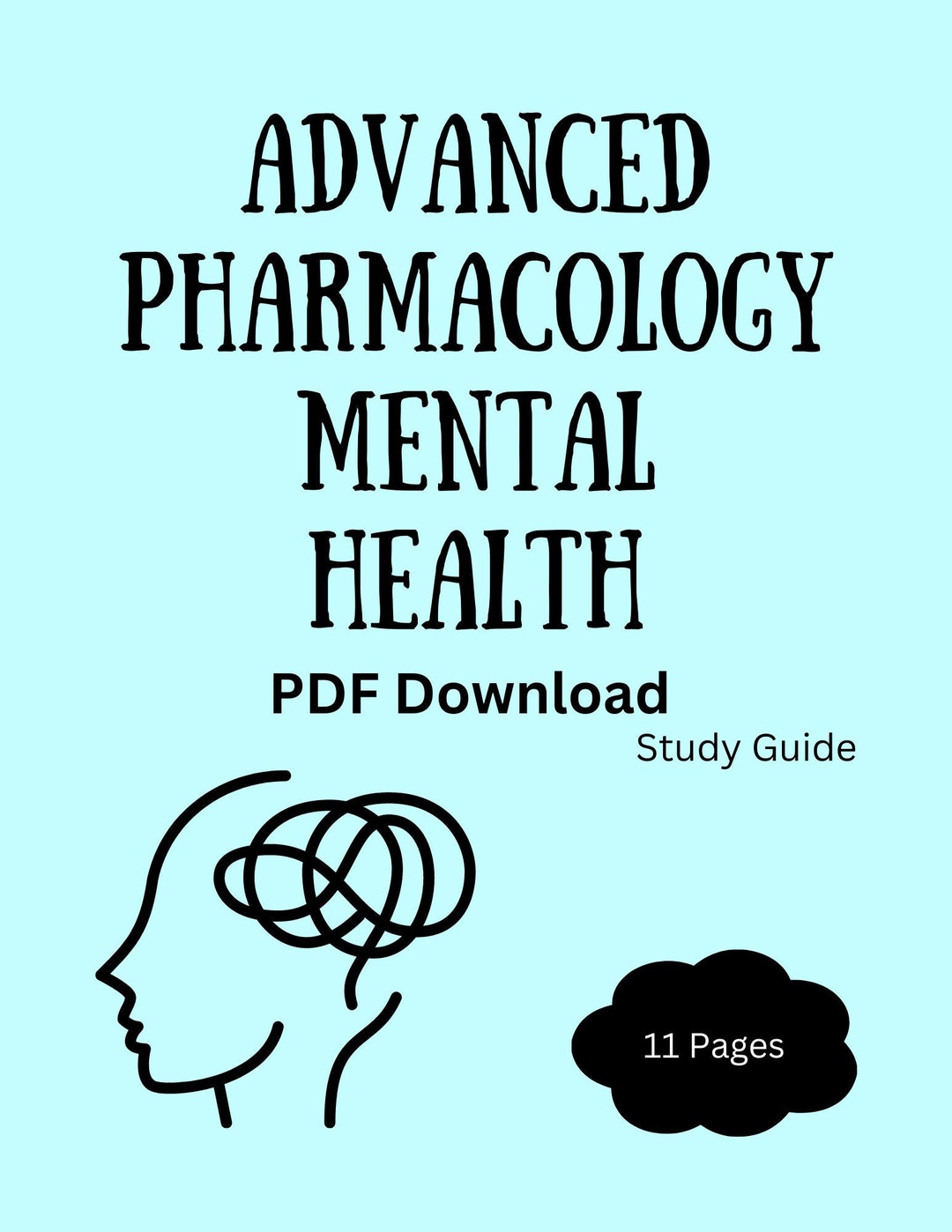 Advanced Pharmacology Mental Health Study Guide for MSN APRN FNP