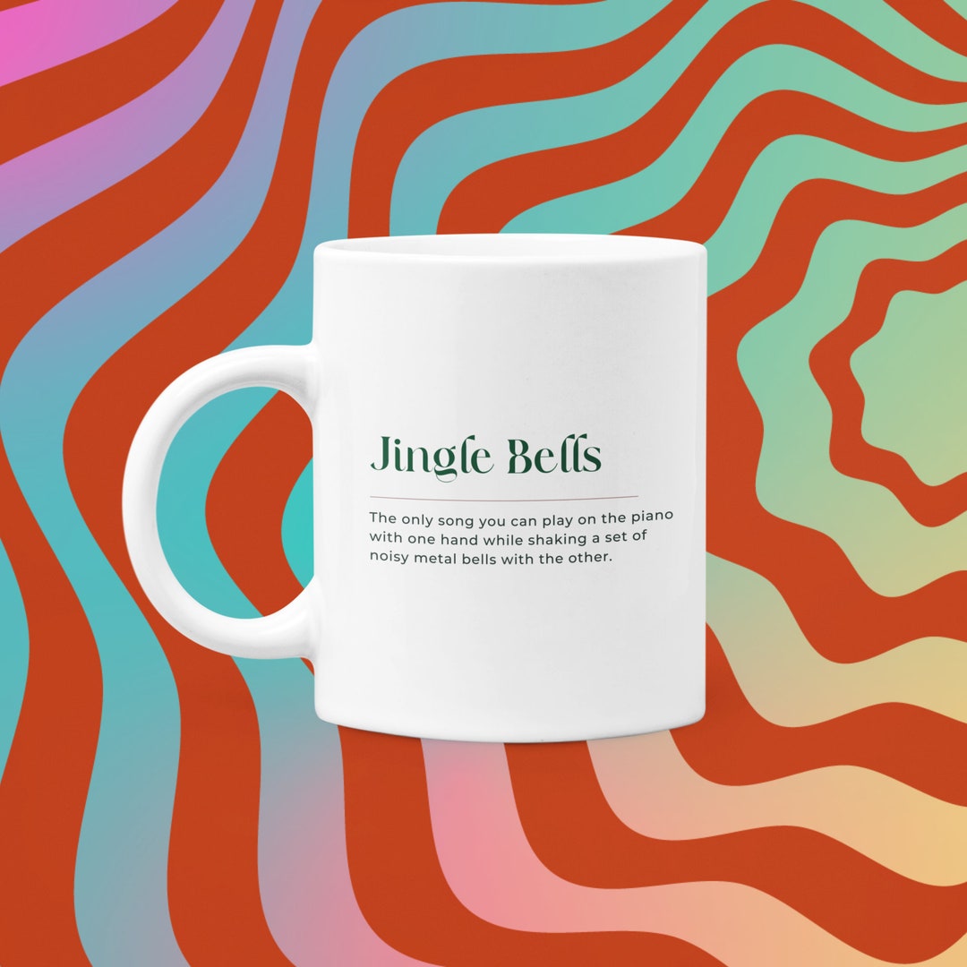 Jingle Bells Christmas Dictionary Definition Mug Christmas Etsy