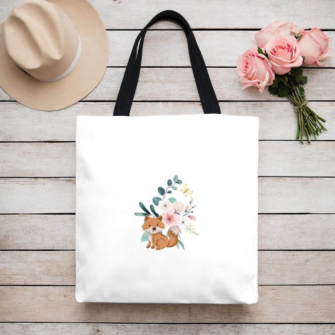 Fox Tote Bag Colourful Wildlife Tote Nature Lover Tote Bag - Etsy