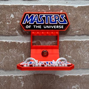 MOTU Stand -Masters of the Universe 3D Printed Floating Shelf for Action Figures and Funko Pops - MOTU Weapons Rack