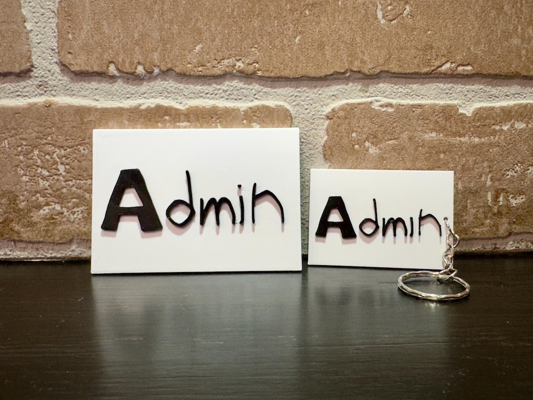 Gorilla Tag Admin Badge Keychain: VR Gamer Collectible - Etsy