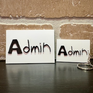 Gtag Admin Badge | Keychain | VR Game Merchandise, Gamer Gifts, Unique Collectibles, Party Favor, Classroom Prizes
