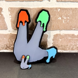Gtag Fingerpainter Badge | Keychain | VR Game Merchandise, Gamer Gifts, Unique Collectibles, Party Favor, Classroom Prizes