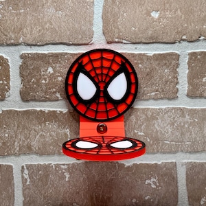Spider-Man Shelf for Action Figures and Funko Pops - 3D Printed Floating Display Stand, Super Hero Decor & Gifts