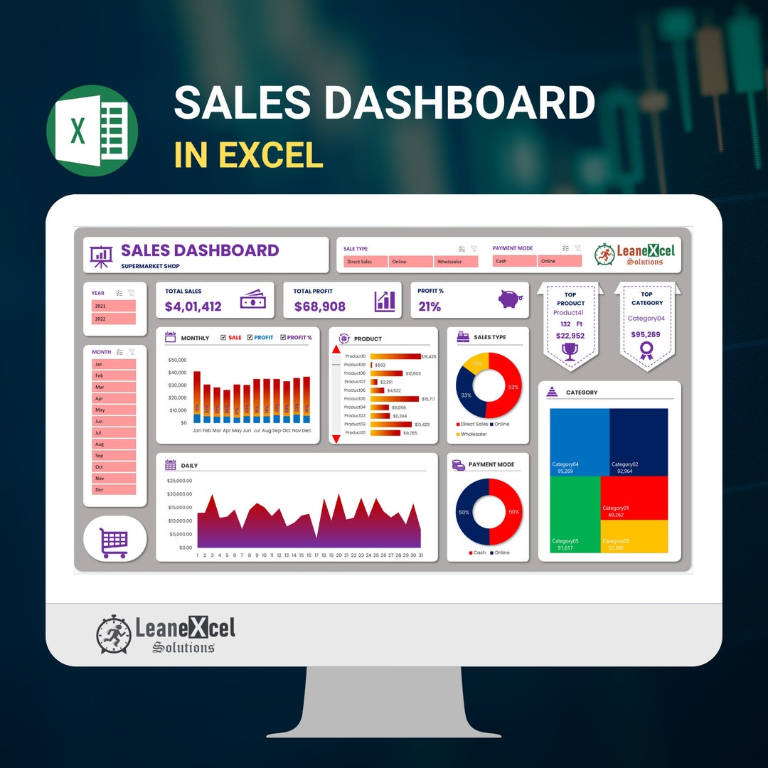 Buy Sales Analytics Pro: Interactive Sales Dashboard in Microsoft Excel ...