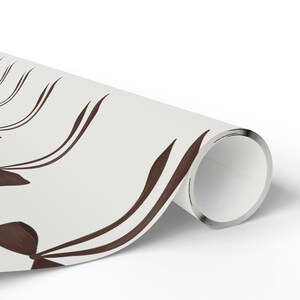 Papel de regalo con diseño de lazo, elegante y chic para Navidad, cumpleaños, viajes de chicas, acabado brillante o mate, regalo festivo de moda. imagen 5