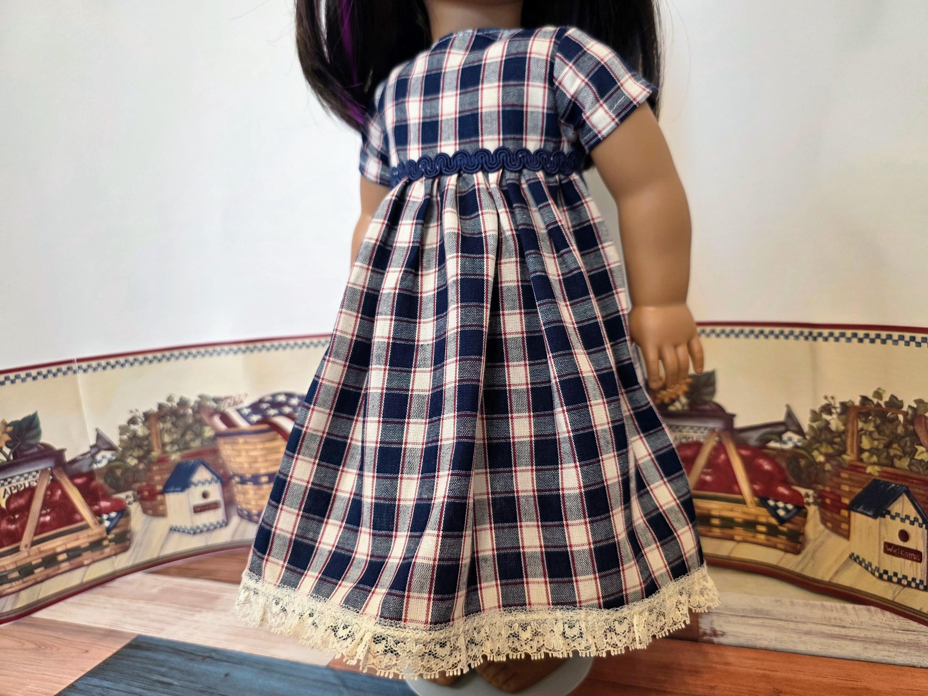 Girls Blue Plaid Dress - Etsy Girls Blue Plaid Dress - Etsy