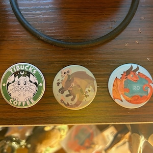 Dragon Button Pin