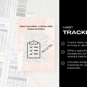 Author&#39;s Writing Habit Blueprint: Crafting Consistent Writing Routines with this planner