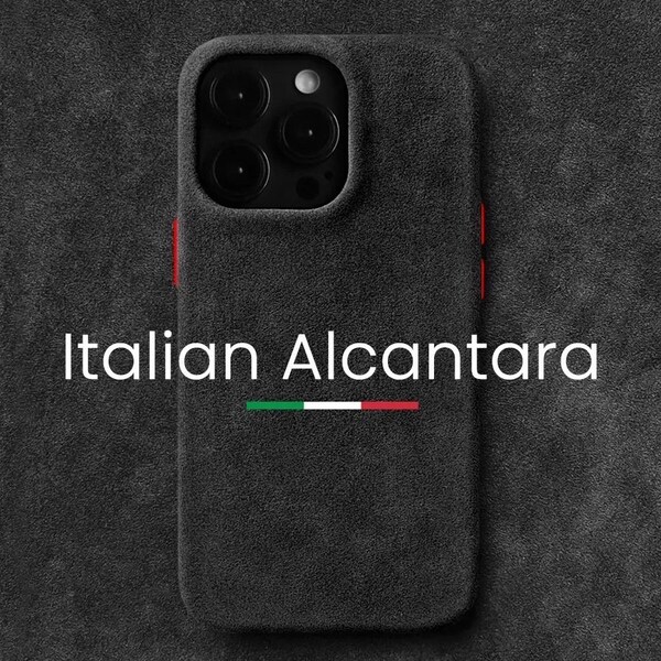 Étui pour iPhone en Alcantara