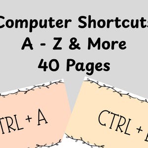 Klassenzimmer druckbare Computerverknüpfung Dekor | Digitale PDF-Datei | Sofortdownload | Computerraum | Lernmittel | Dekoration | Bunt |Süß