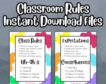 Classroom Expectations and Consequences for Elementary School Students Learning Social Skills like Respect, Responsibility, and Routines
