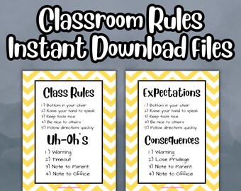Classroom Expectations and Consequences for Elementary School Students Learning Social Skills like Respect, Responsibility, and Routines
