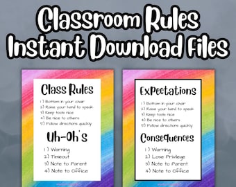 Classroom Expectations and Consequences for Elementary School Students Learning Social Skills like Respect, Responsibility, and Routines
