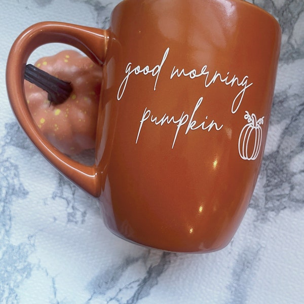 Pumpkin mug | Fall mug | Good morning mug | Good morning pumpkin | Fall coffee mug | Pumpkin coffee mug | Pumpkin decor | Fall decor