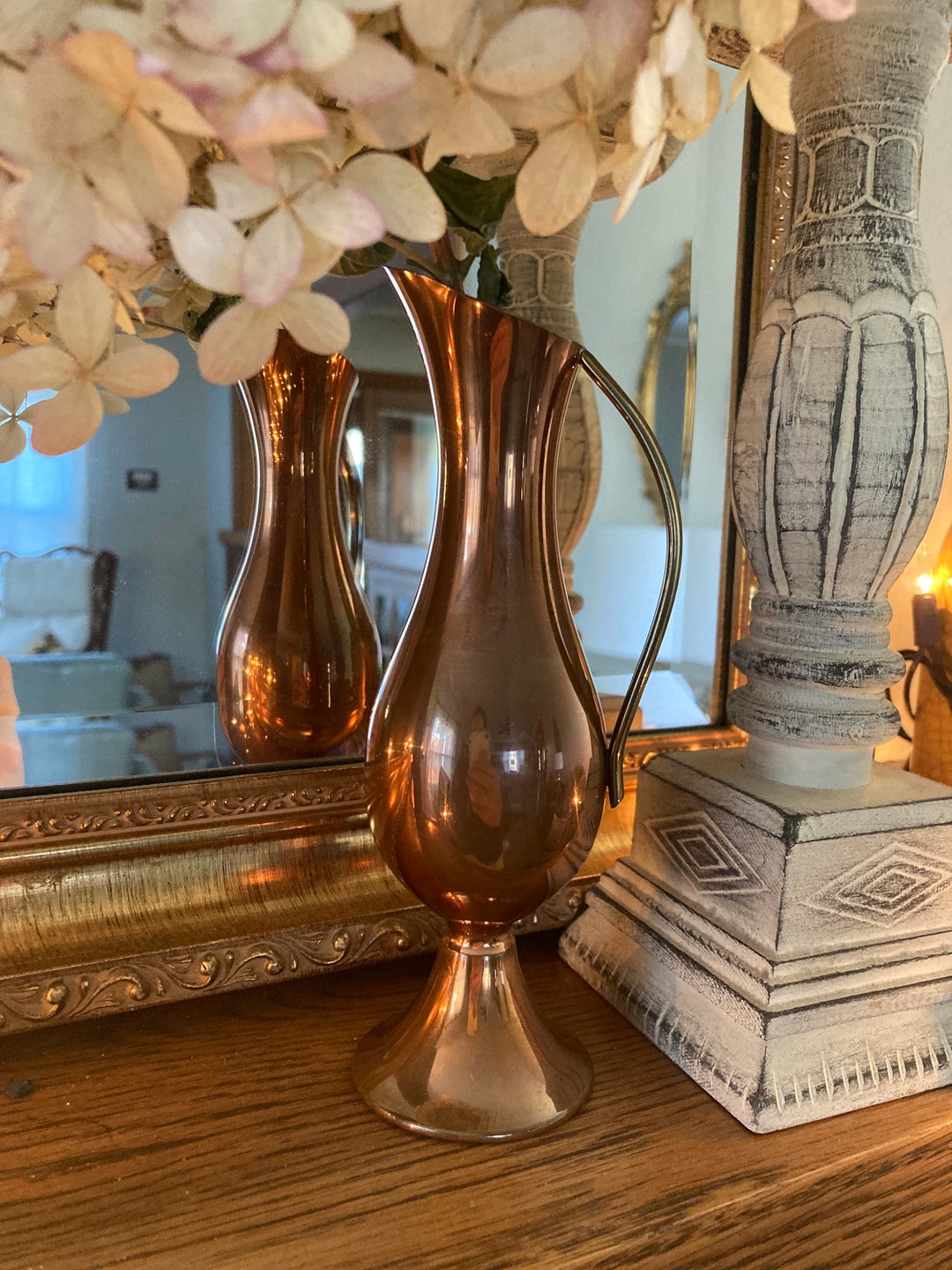 1960s Copper Bud Vase Etsy