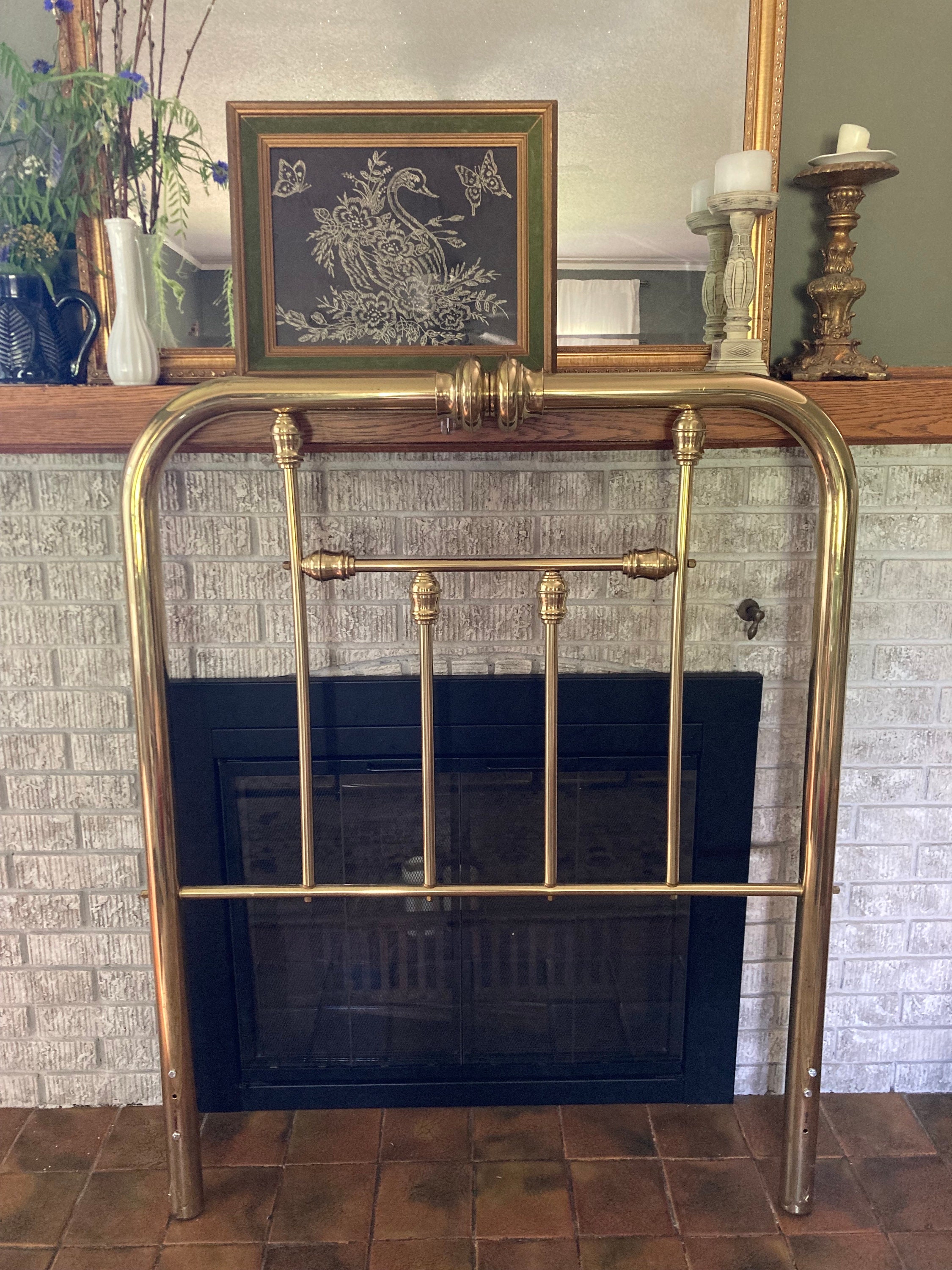 Brass twin headboard discount
