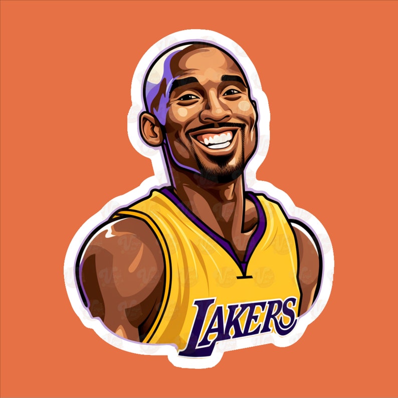 Kobe Bryant Kobe Vinyl Sticker Etsy
