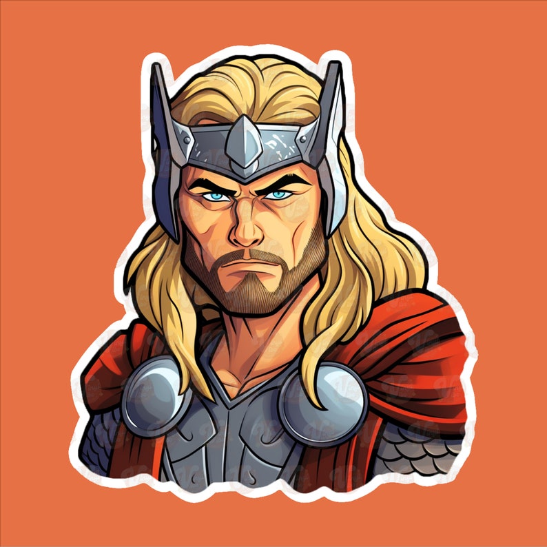 Thor Strong Sticker Thor Vinyl Sticker - Etsy