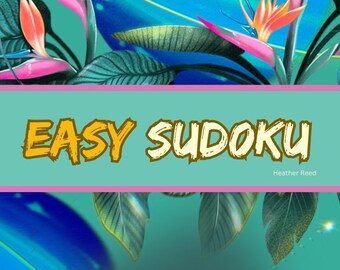 EASY Sudoku Sheets mit Lösungsschlüssel für Anfänger, Kinder (25 Rätsel)