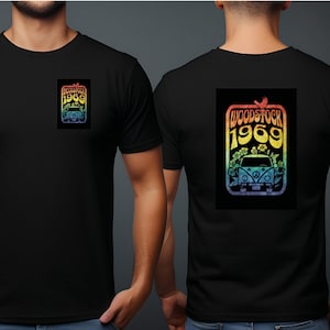 Woodstock 1969 Three Days of Peace and Music Retro gift for Dad Mom Grandfather Grandmother or Lover of Classic Rock and Roll Peace and Love