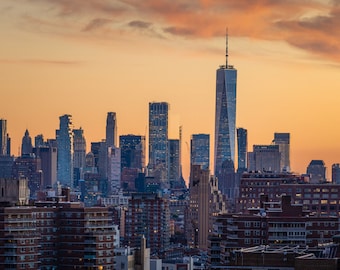 Lower Manhattan Skyline NYC Photography Print