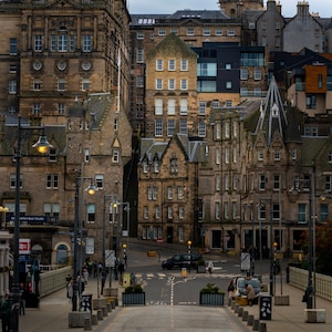 Edinburgh Scotland Waverly Bridge Photography Print