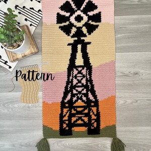 Crochet Pattern - Windmill Tapestry