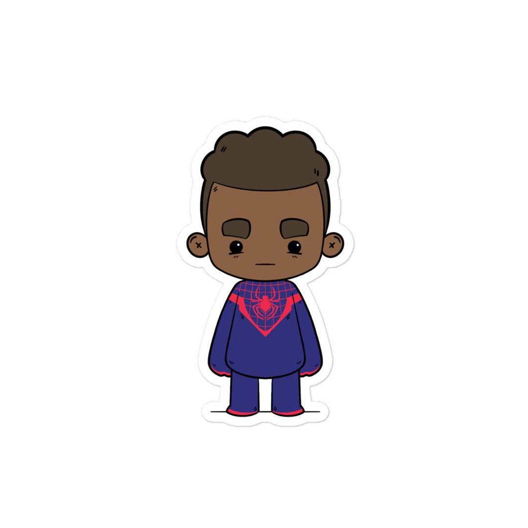 Miles Morales Spider-man Vinyl Sticker 4 Hxllo Hero - Etsy